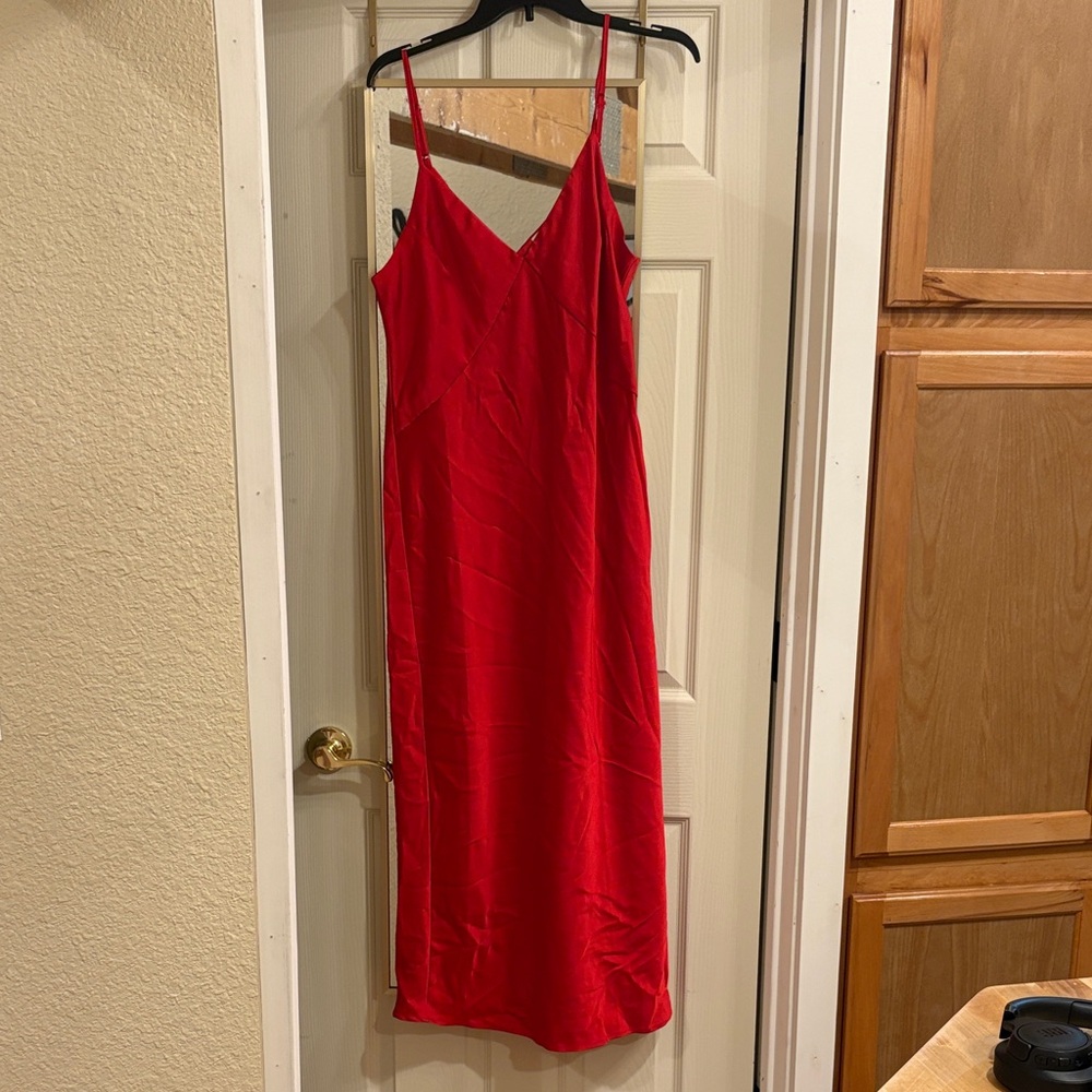 a new day Red Midi Dress